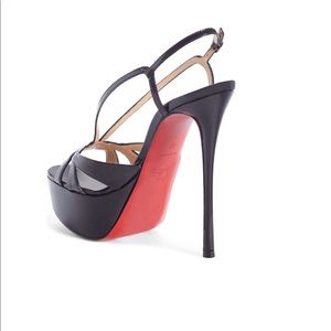 Authentic Christian Louboutin Black Sandal NWT